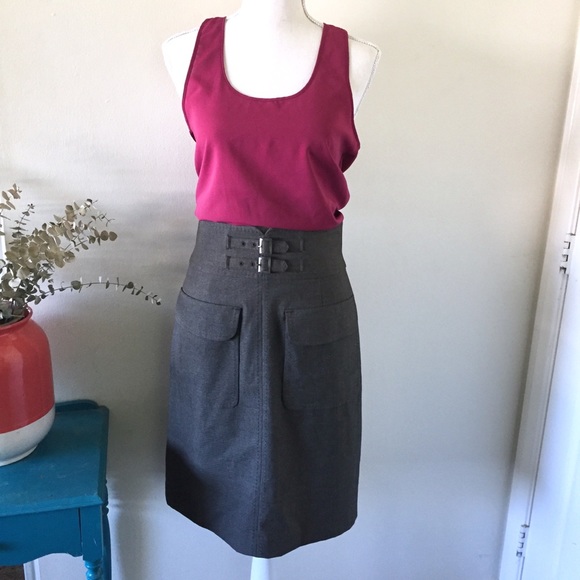 Halogen Dresses & Skirts - Halogen | High Waisted Buckle A Line Skirt Size 4